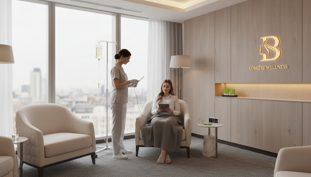 Best IV Drip Clinic in London treatment room at Bright Balance Wellness