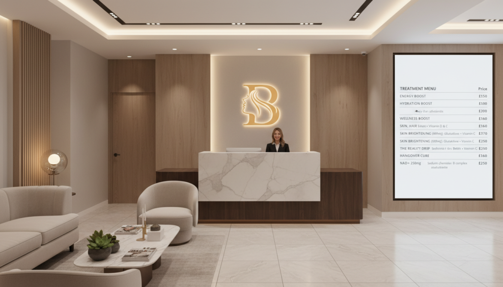 Beauty and wellness treatment prices at Bright Balance Wellness clinic