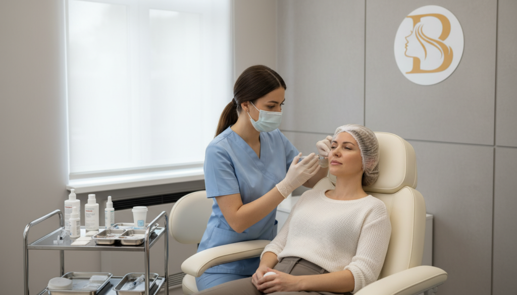 Dermal filler facial enhancement treatment