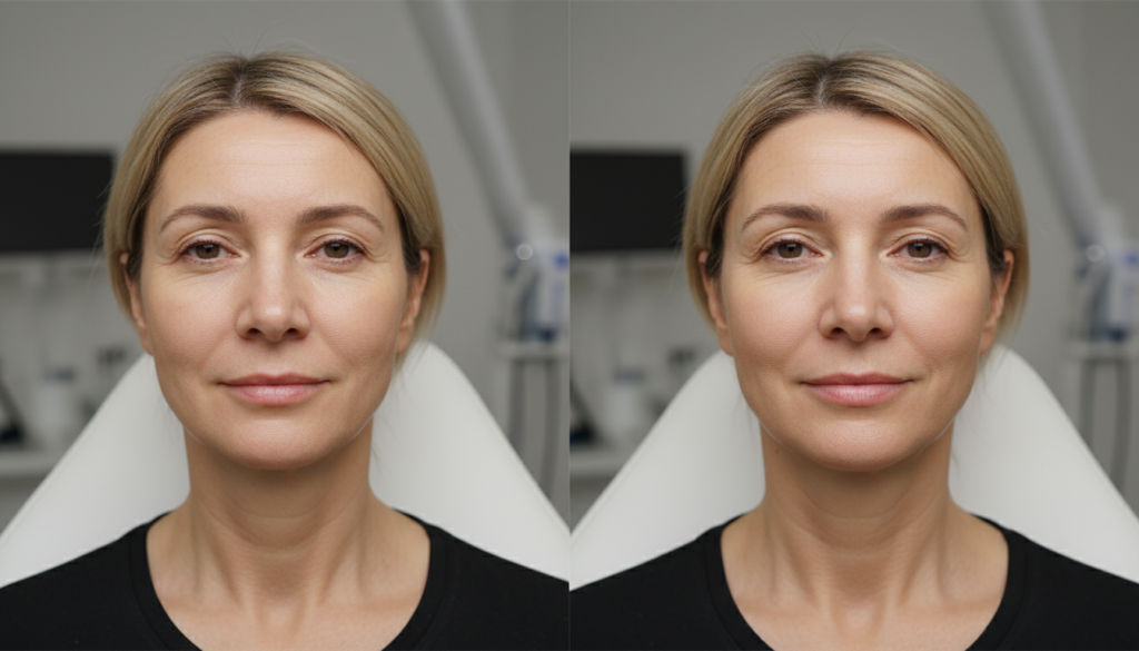 Non-surgical skin tightening before and after results London