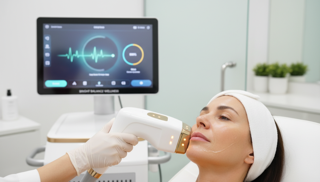 Advanced skin tightening technology used in London clinic